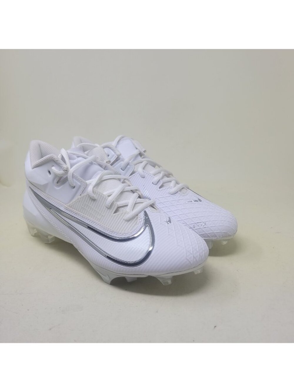 Nike Vapor Edge Elite 360 2 Football Cleats Mens 8 White Silver DA5457-100